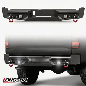 Longsun Rear Bumper, Easy-Install High-Quality ReplacementPart for 2022-2026 Nissan Pickup Truck, Enhances Vehicle Protection Heavy