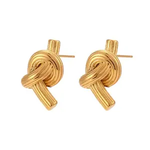 Lauren Knotted Stud Earrings