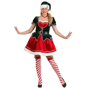 Women's Deluxe Festive Elf Costume
