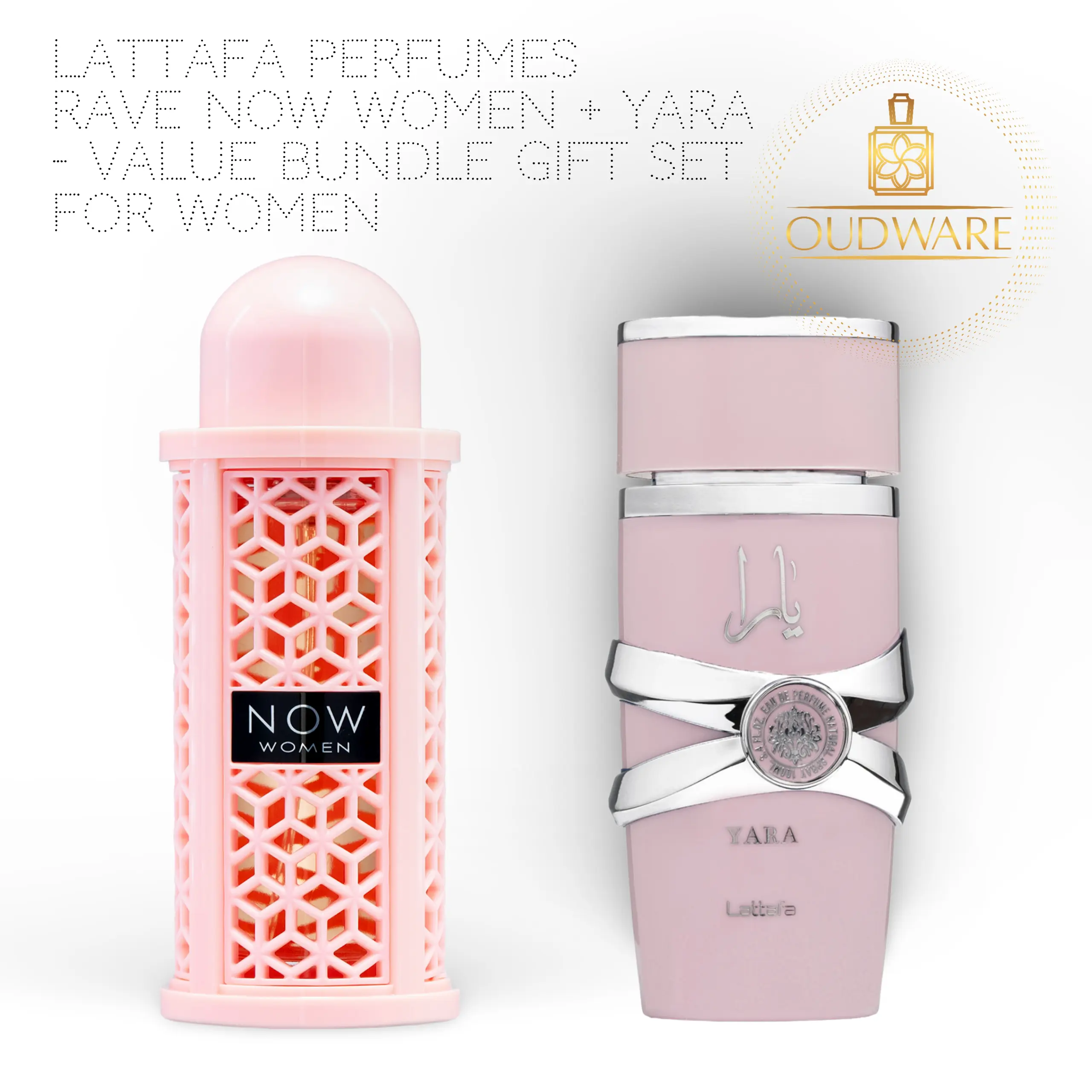 Lattafa Perfumes Yara + Now Women 100ml (3.4Oz) EDP For Women - Arabian Perfume Value Bundle - Luxury Fragrance Gift Set For Women fragrance, Floral Fruity Fragrance, Sweet Vanilla