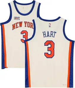 Josh Hart New York Knicks Autographed Nike 2025-26 Cream City Edition Swingman Jersey - Fanatics Authentic Certified