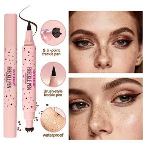 Sam Sugar Dual-Ended Freckle Pen, Natural Realistic Easy Application Waterproof Sweatproof Spot Marker, Daily Cosmetic Makeup for Girls & Women