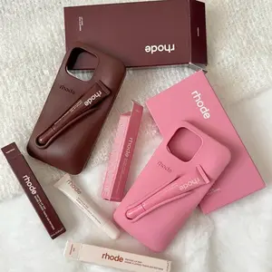 RHODE All-in-One Phone Cover with Lip Balm Compartment for iPhone 11 12 13 14 15 16 17, Minimal Protective Back Case for Daily Use