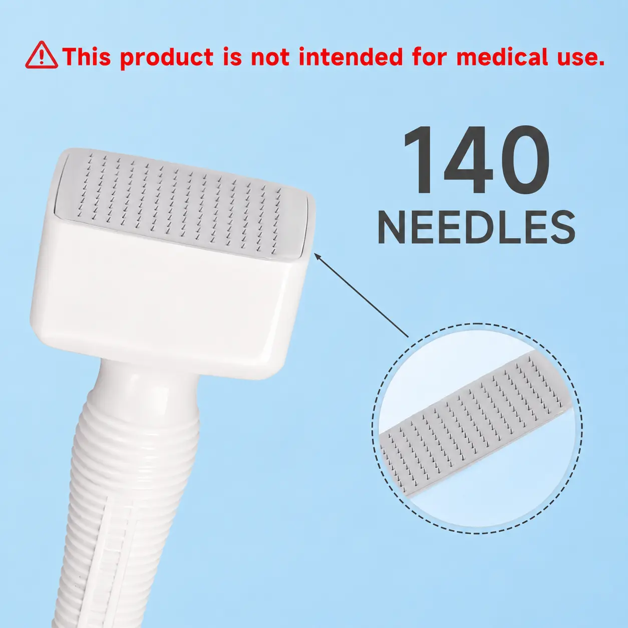 Portable At-Home Adjustable Skincare Stamper, 140 Titanium Pins for Face, Hairline & Eyebrow Cosmetic Care