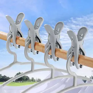 6 PCS Reusable Windproof Clips For Drying Quilts And Heavy Blankets, Durable Multipurpose Clothespins For Securing Bed Sheets Towels And Laundry, Strong Household Fixing Clamps For Indoor Outdoor Use