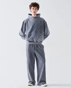 14 OZ Oversized Acid Wash French Terry Sweatshirt