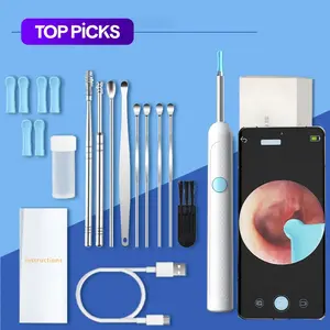 9-in-1 Smart Visual Ear Cleaning Kit with LED Light and Cleaning Brush, iOS/Android - Compatible Ear Care Tool - The Ideal Family Health Gift, Earwax Cleaning Kit #TOP PICKS