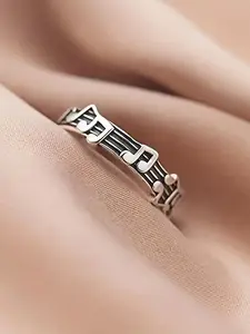 Music Note Design Cuff Ring, Fashion Retro Musical Note Ring for Women & Men, Trendy All-Match & Exquisite Jewelry for Birthday Gift, Vintage Rings Jewelry