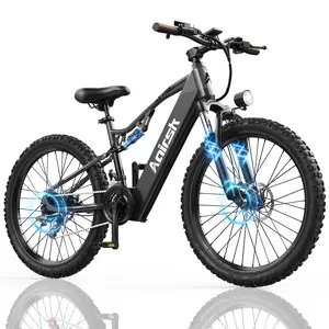 Aairsk Electric Mountain Bike Adult Off-Road Commuter 1500W Peak Power 20Ah Lithium Battery 26" x 2.6" Tires 5 Modes 21 Shimano Speed New Model with Manufacturer Warranty