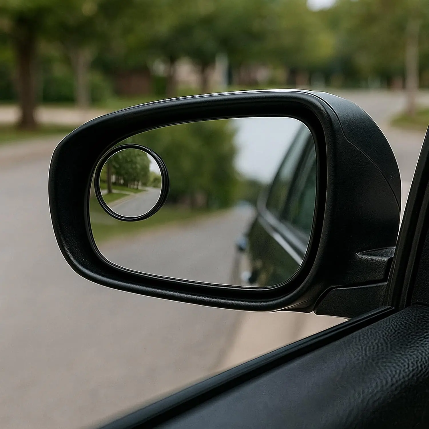 2 Pack Blind Spot Mirror HD Glass Frameless Convex Side Mirror