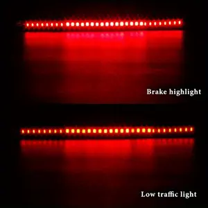 Upgrade Your Motorcycle with 1pc Universal Brake and Turn Light Strip - 48 LED Waterproof Tail Light for Enhanced Safety and Style Motorcycle Led Lights