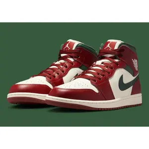 Men's Air Jordan 1 Mid "Redstone" DQ8426-105 Fashion Athletic Sneaker