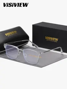 Unisex Stylish Full-frame Glasses, Square Frame Anti-blue Light Glasses, Fashion Eyewear for Work, Daily Clothing Decor, Perfect for Student Daily Use, High Quality Eyewear