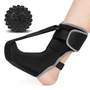 1pc Drop Foot Sock with a Massage Ball Night Foot Splint Adjustable Support Sock for Plantar Fascia Achilles Tendon Foot Brace