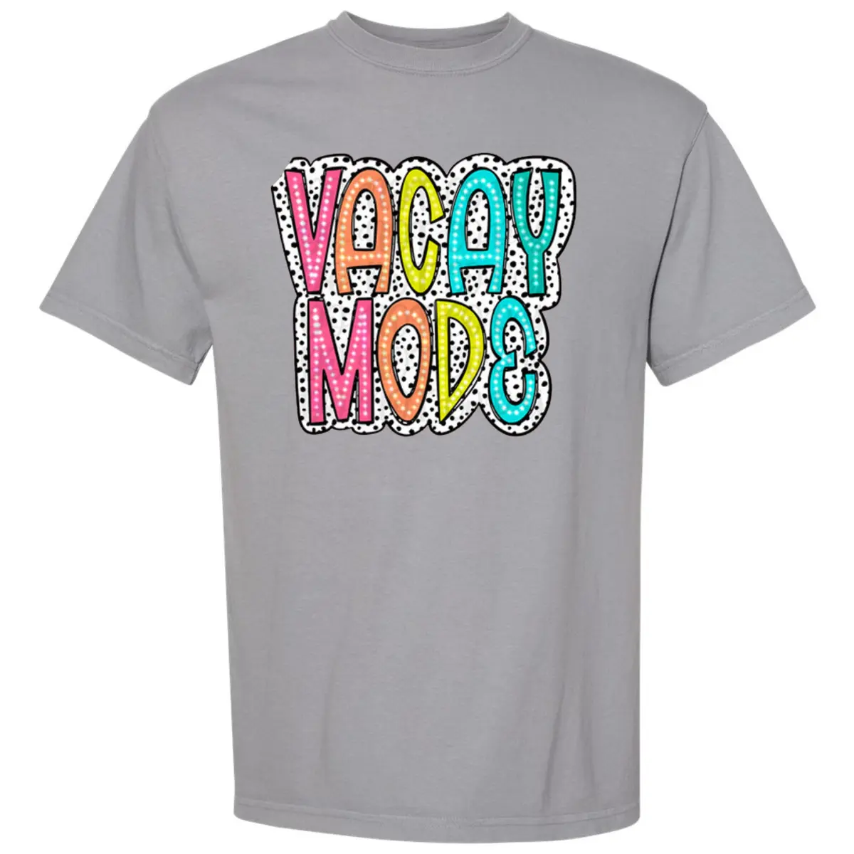 VACAY MODE Neon Spotted Comfort Colors T-Shirt