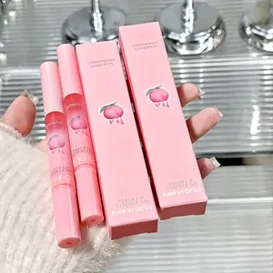 Nourishing And Repairing Lip Balm, Lip Mask, And Lip Gloss with Peach • Lip Serum Hydration And Moisture, Preventing Dryness • A Must-Have Autumn And Winter to Achieve Plump, Dewy, And Glossy Lips
