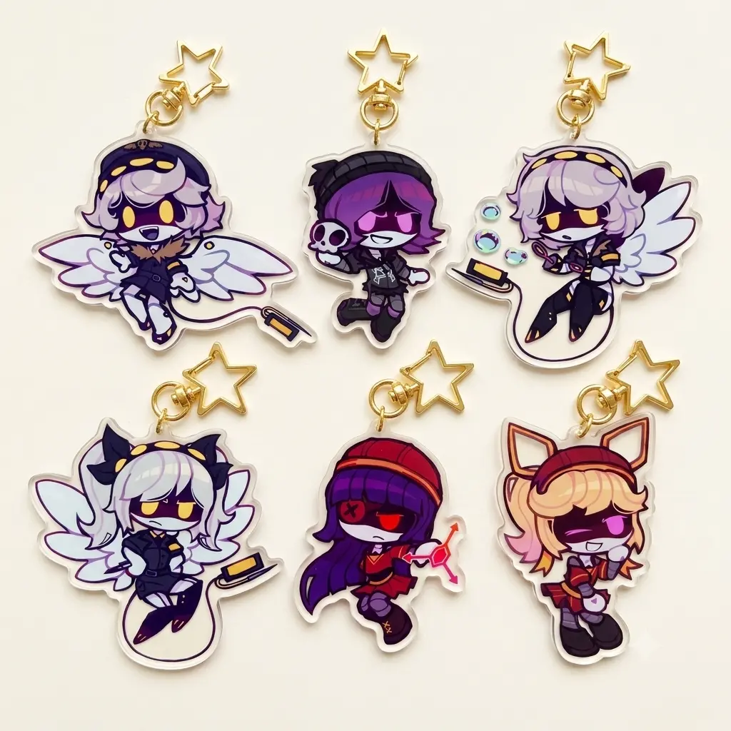 MURDER DRONES SET Keychain murder drone Keyring, Murder Drones acrylic keychains
