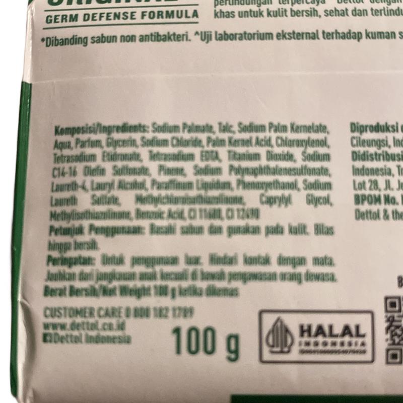 Dettol Anti Bacterial Original Soap 100g   Pack Dermatologically Tested