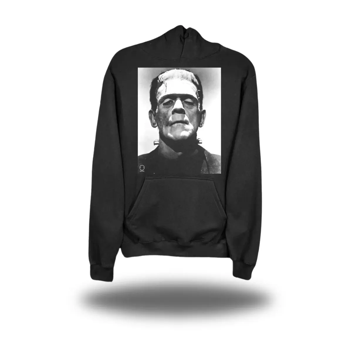 Classic Frankenstein Black Hoodie – Horror Streetwear Hoodie, TikTok Viral Goth Fashion, Halloween Outfit, Y2K Grunge Aesthetic, Monster Graphic Hoodie, Alternative Unisex Pullover