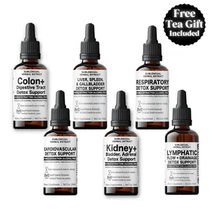 6 Step Herbal Extract Kit - Includes Support Tea Gift - Supplement Kit