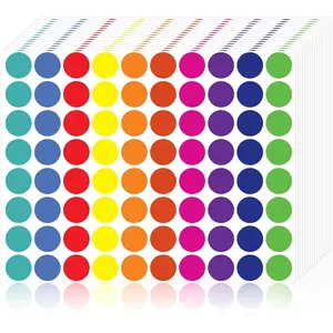 4000 count Color Dot Stickers - 3/4" Round Coded Labels for Organization in Office, Classroom, or Home Teaching Events, Garage Sales & More- Polka Dot Label Stickers.