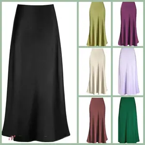 GentleTemperamentandTextureForgedAcetateVerticalWaistFishtailSkirtWomenNo.117