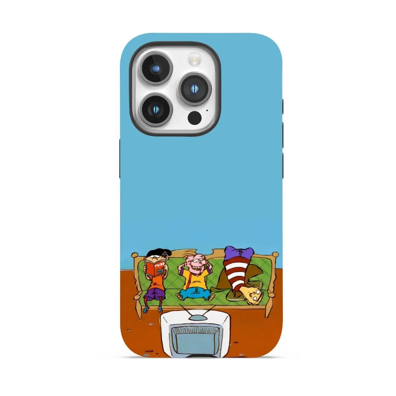 Ed, Edd n Eddy Smartphone Cellphone Casing - Matte Finish, Anti-Yellowing TPU Case with Resistance for iPhone 16/15/14/13/12/11 Pro Plus Max, Ultra-Lightweight & Durable Devices Protection