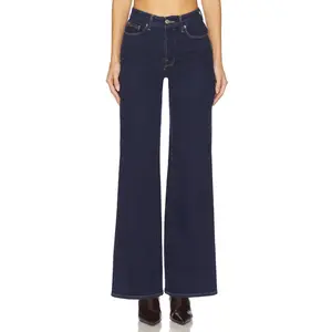 Good American Good Waist Palazzo Jeans in Indigo985