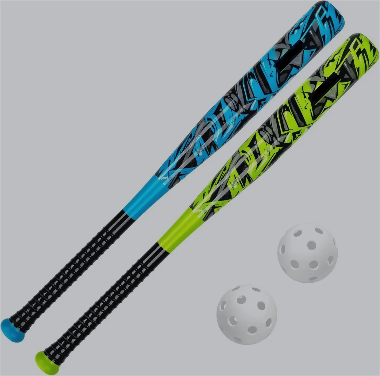 Bat & Ball Set - Graffiti Plastic Bat & Ball Homerun Set- David