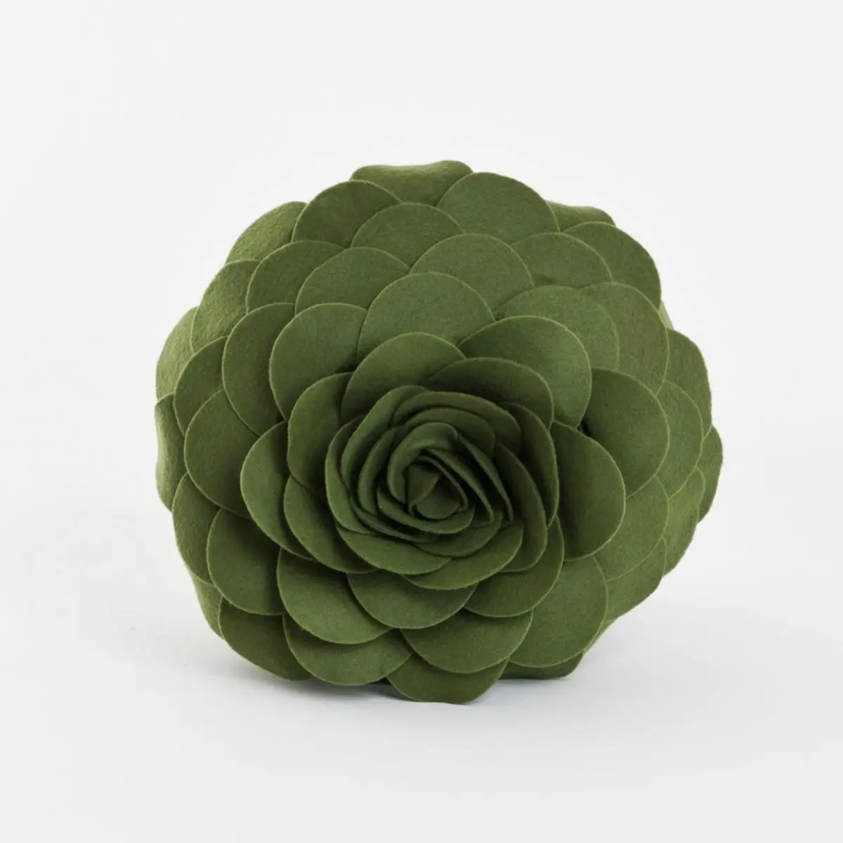 SARO 13 in. Round Shape Nature-Inspired Multicolor Flower Decorative Throw Pillow - Kiwi, Fabric, for Indoor Use