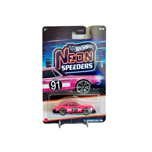 Hot Wheels ‘71 Porsche 911 Pink Metal Base CHASE Neon Speeders 1:64 Diecast Car