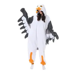 Unisex Men Women's Onesie Pajama Jumpsuit - Cartoon Animal  Halloween & Christmas Party Costume, Comfy Loungewear Sleepwear Set Pjs Long Sleeve