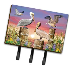 Carolines Treasures  6 x 2 x 9 in. Pelicans Leash or Key Holder