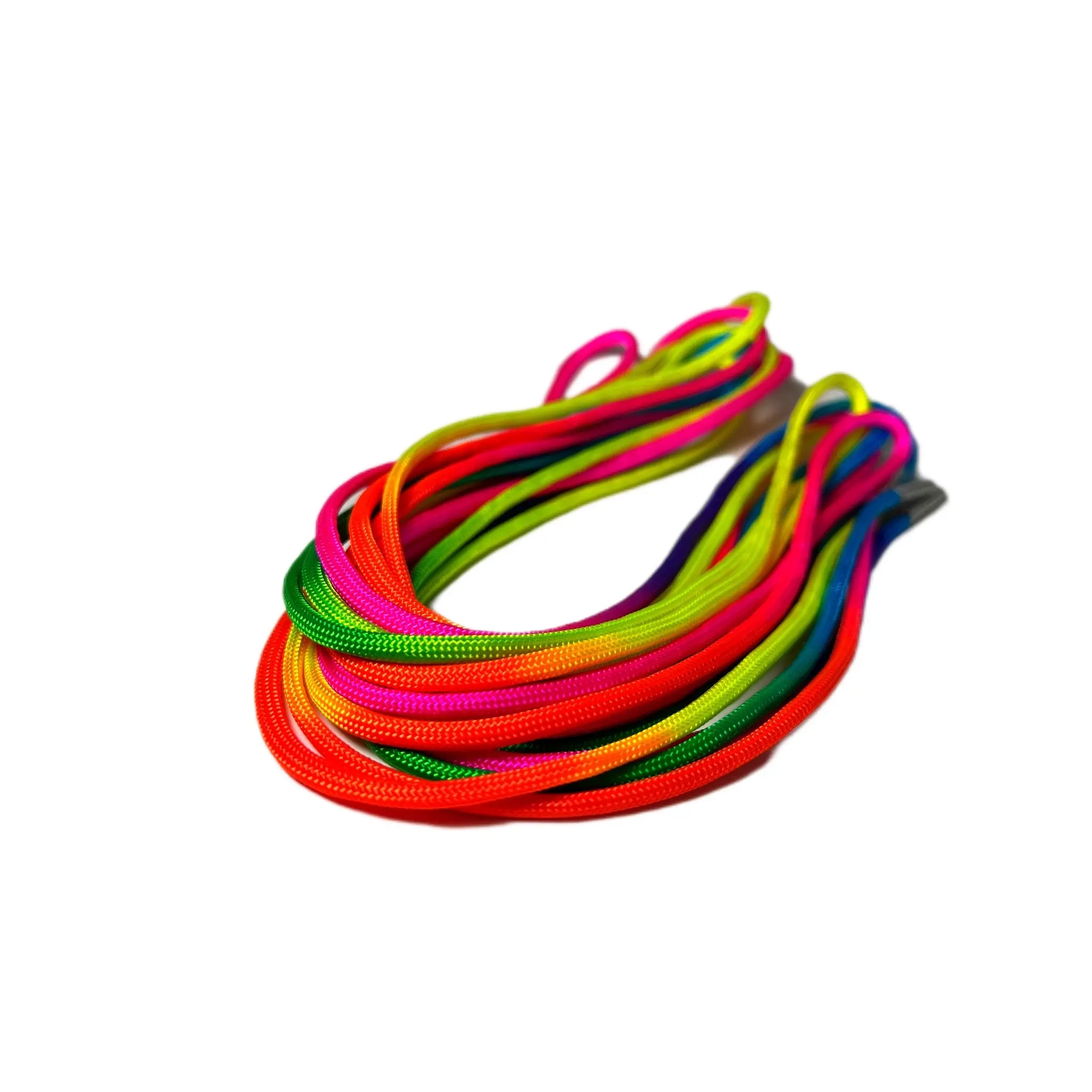 Rainbow Tie-Dye Paracord Roller Skate Laces Rainbow Tie-Dye Paracord Roller Skate Laces