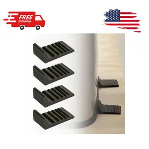 Trash Can Wall Protector and Stop Moving Backward, 4 Pcs Silicon Trash Can Bumper