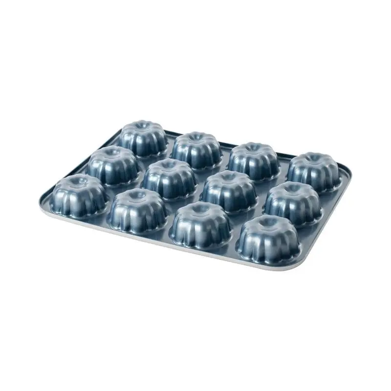 Nordic Ware 6093131 9.60 x 13 in. Mini Bundt Pan, Coral & Gray