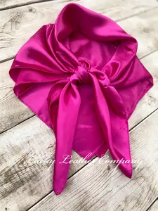 Fuchsia Wild Rag, 35"x 35", Western Wild Rag, Boho, Cowboy Scarf