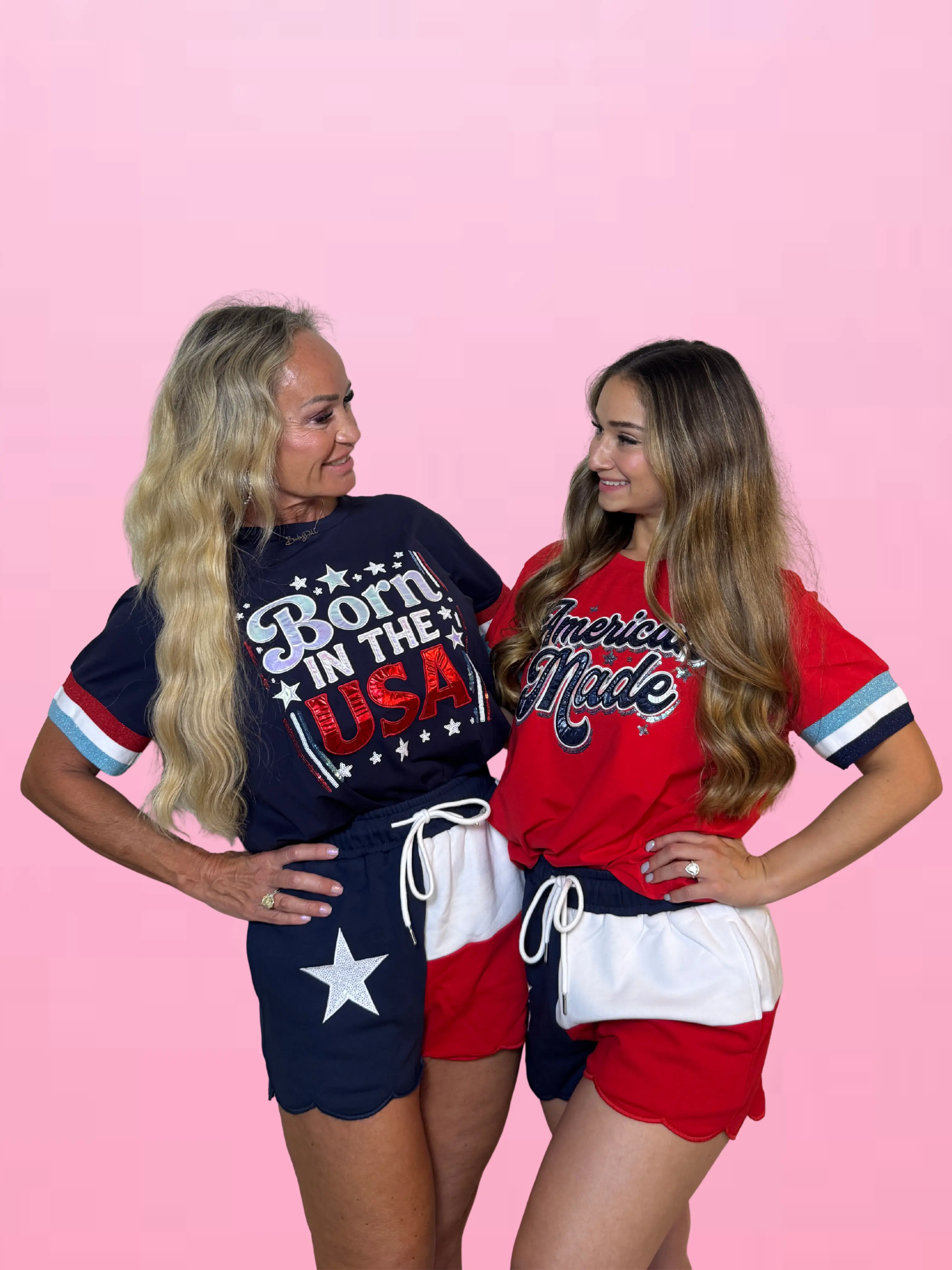 Texas Flag Scalloped Shorts