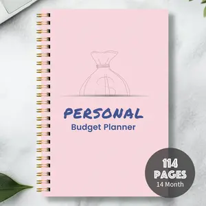 Personal Budget Book Cover, Monthly Expense Management Planner, Savings Planning Notebook, Financial Assistant for Cost Control
