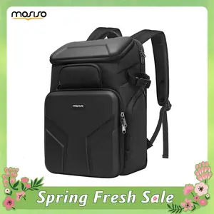 MOSISO 17.3 inch Waterproof DSLR SLR Mirrorless Camera Backpack with Hard Shell Laptop Compartment Tripod Holder & Rain Cover Compatible with Nikon Canon Sony for Travel Wedding Outdoor Vlog - Space Gray