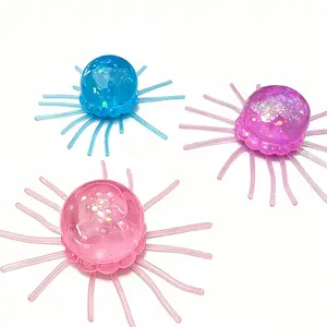 Simulation Jellyfish Stress Relief Toy, Slow Rebound Squeeze Fidget Toy, Octopus Novelty Educational Water Play Decompression Toy