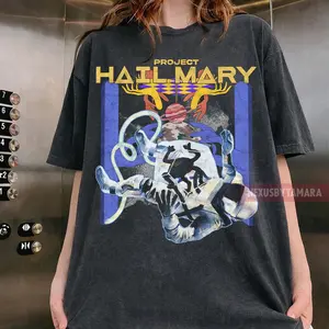 Project Hail Mary Shirt – Space Aesthetic Graphic Tee, Astronaut Sci-Fi Shirt, Vintage Cosmic Unisex T-Shirt