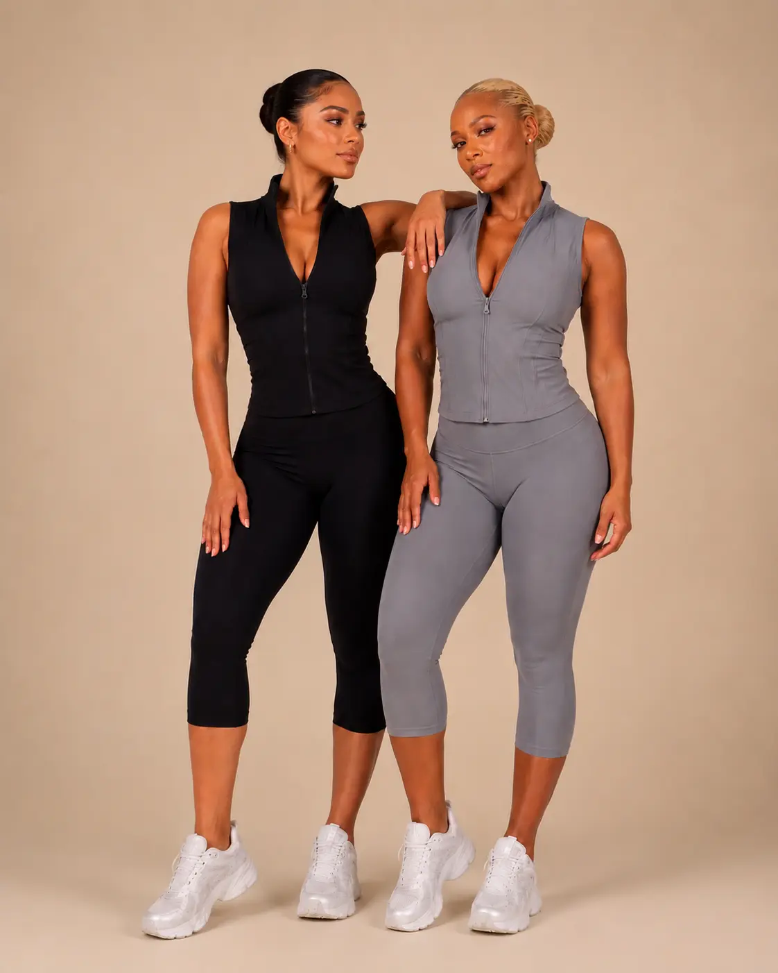 Sculpting Vest Jacket & Capri leggings