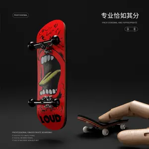 Professional 5 Layer Maple Wood Finger Skateboard, Bearing Equipped Mini Hand Skate Fidget Toy
