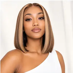 13x4 HD Lace Front Piano Color Bob Wig | Drawstring Glueless Wear and Go Beginner-friendly