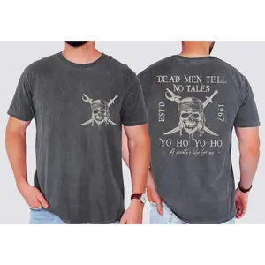Pirate Life Inspired Vintage Comfort Colors® T-Shirt, Retro 90s Buccaneer Graphic Tee, “A Pirate Life for Me” Theme Park Style Unisex Vacation Shirt Gift