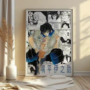 Inosuke Hashibira Poster Demon Slayer Matte Anime Print Manga Wall Art All Sizes - No Frame
