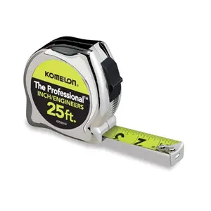 Komelon Usa 416-425IEHV 25 ft. x 1 in. High Viz Chrome Professional- Inch Engineer Tape Measure