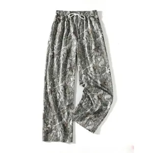 Women’s Camouflage Print Tie-Side Sweatpants, Casual Comfortable Jogger Pants for Everyday Wear, Women’s Bottoms for All Seasons GARMENTARY