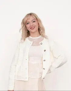 Lumen Long‑Sleeve Button Cardigan